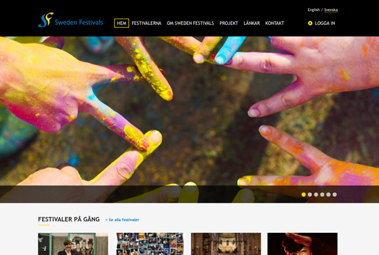 Screenshot - www.swedenfestivals.com